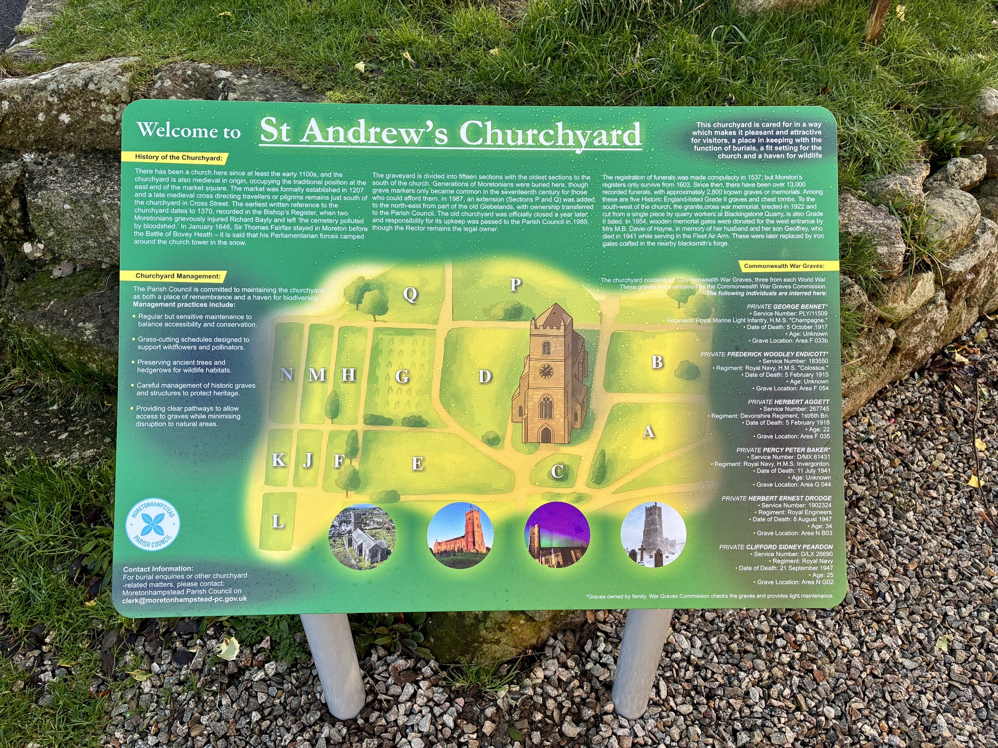 Churchyard Welcome Sign